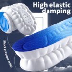 Rocklon 4D Cloud Technology Sports Insoles for Shoes PU Sole Soft Breathable Shock Absorption Cushion Running Orthopedic Care Insoles - Image 2