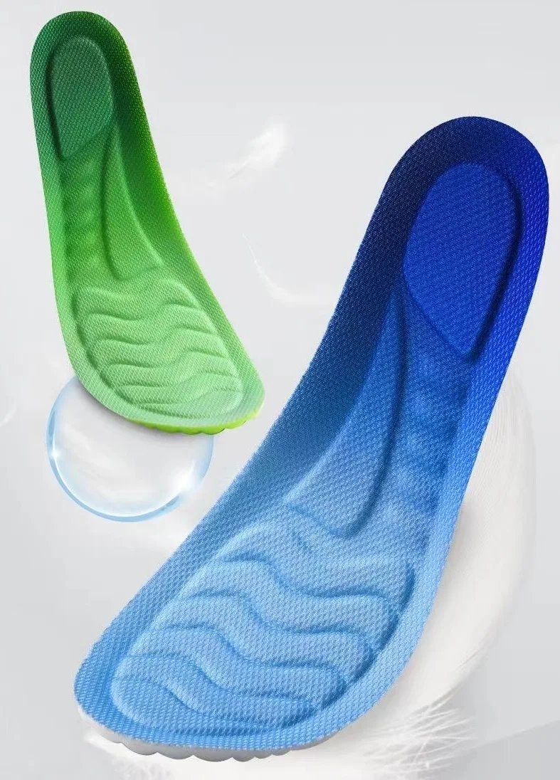 Rocklon 4D Cloud Technology Sports Insoles for Shoes PU Sole Soft Breathable Shock Absorption Cushion Running Orthopedic Care Insoles