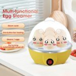 Rocklon Egg Cooker Automatic Power Off Home 7 Eggs Multi-Functional Steamed Egg Custard Boiled Egg Machine Breakfast Artifact - Image 2