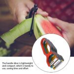 Rocklon 3Pcs Stainless Steel Multi-function Potato Peeler Fruit Vegetable Chopper Mini Spud Slicer Grater Set Random Color Kitchen Tools - Image 4