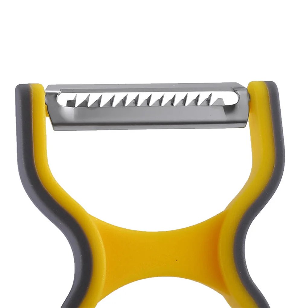 Rocklon 3Pcs Stainless Steel Multi-function Potato Peeler Fruit Vegetable Chopper Mini Spud Slicer Grater Set Random Color Kitchen Tools