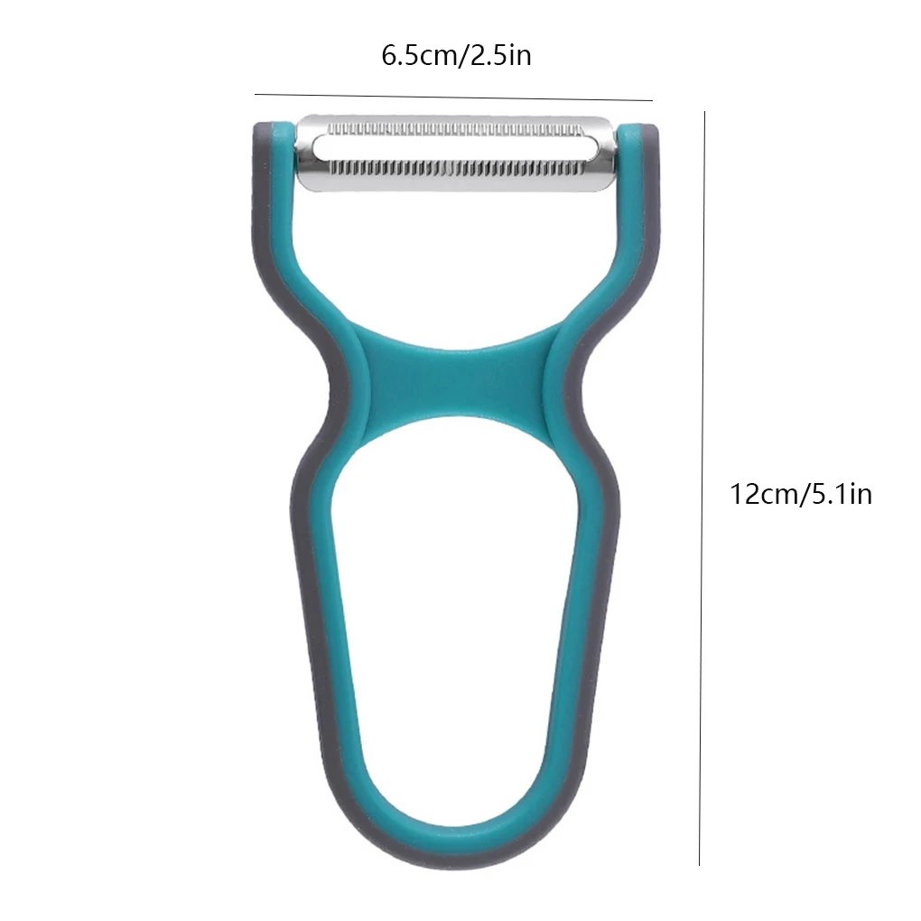 Rocklon 3Pcs Stainless Steel Multi-function Potato Peeler Fruit Vegetable Chopper Mini Spud Slicer Grater Set Random Color Kitchen Tools