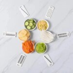 Rocklon 9 in 1 Vegetable Cutter Multi-Functional Potatoes Manually Cut Shred Slicer Grater Kitchenware Acceesories Tools - Image 2