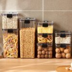 Rocklon 1-4PCS Sealed Jars Kitchen Organizer Grain Storage Boxes Large Capacity Sealed Container Seasoning Jars Set Fresh-keeping Tank - Image 6