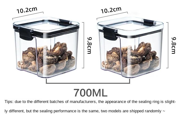 Rocklon 1-4PCS Sealed Jars Kitchen Organizer Grain Storage Boxes Large Capacity Sealed Container Seasoning Jars Set Fresh-keeping Tank