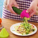 Rocklon Kitchen Rotating ShredderSpiral Peeler Manual Vegetable Slicer Fruit Potato Radish Grater Kitchen Gadgets Kitchen Accessories - Image 2