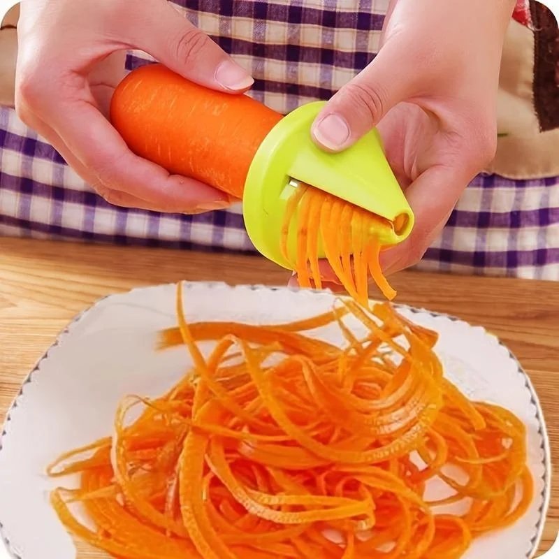 Rocklon Kitchen Rotating ShredderSpiral Peeler Manual Vegetable Slicer Fruit Potato Radish Grater Kitchen Gadgets Kitchen Accessories
