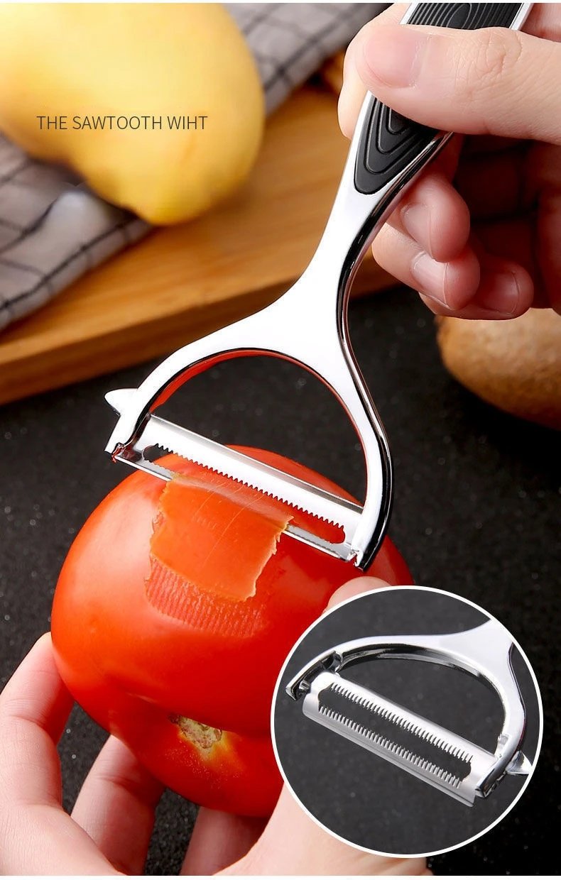Rocklon 1PC Stainless Steel Vegetable Peeler Potato Peeler Multi-function Carrot Grater Fruit Tools Kitchen Accessories Cuisine Pelador