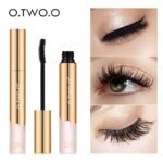 Rocklon O.TWO.O 3D Mascara Lengthening Black Lash Eyelash Extension Eye Lashes Brush Beauty Makeup Long-wearing Gold Color Mascara