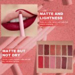 Rocklon 6pcs Lip Liner Pen Set Long-Lasting, Waterproof Sweatproof, Easy Coloring Non-fading Color Rendering Lip Gloss Set Beauty Makeup - Image 4