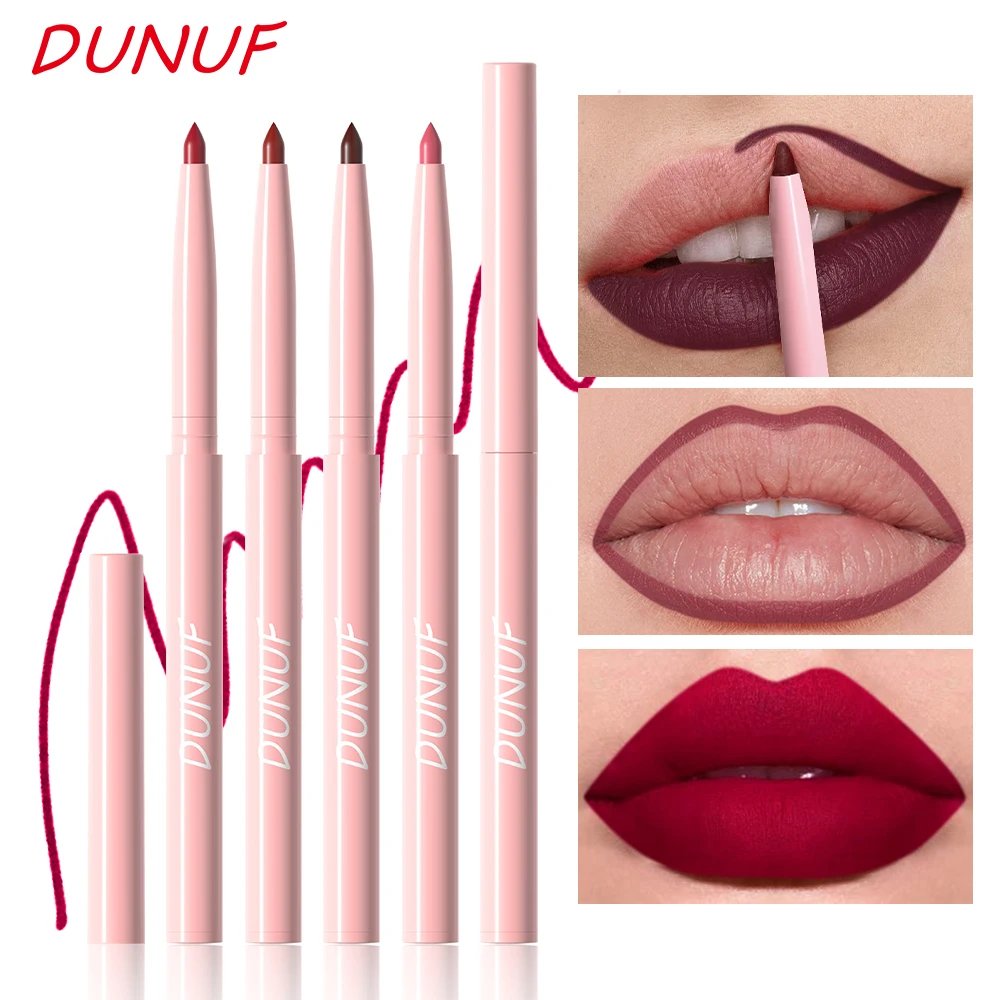 Rocklon 6pcs Lip Liner Pen Set Long-Lasting, Waterproof Sweatproof, Easy Coloring Non-fading Color Rendering Lip Gloss Set Beauty Makeup