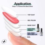 Rocklon Morovan Natural Nail Dehydrator and Acid-Free Primer Nail Dehydrator for Acrylic and Gel Nail Polish Nail Primer for U V Gel - Image 6