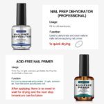 Rocklon Morovan Natural Nail Dehydrator and Acid-Free Primer Nail Dehydrator for Acrylic and Gel Nail Polish Nail Primer for U V Gel - Image 3