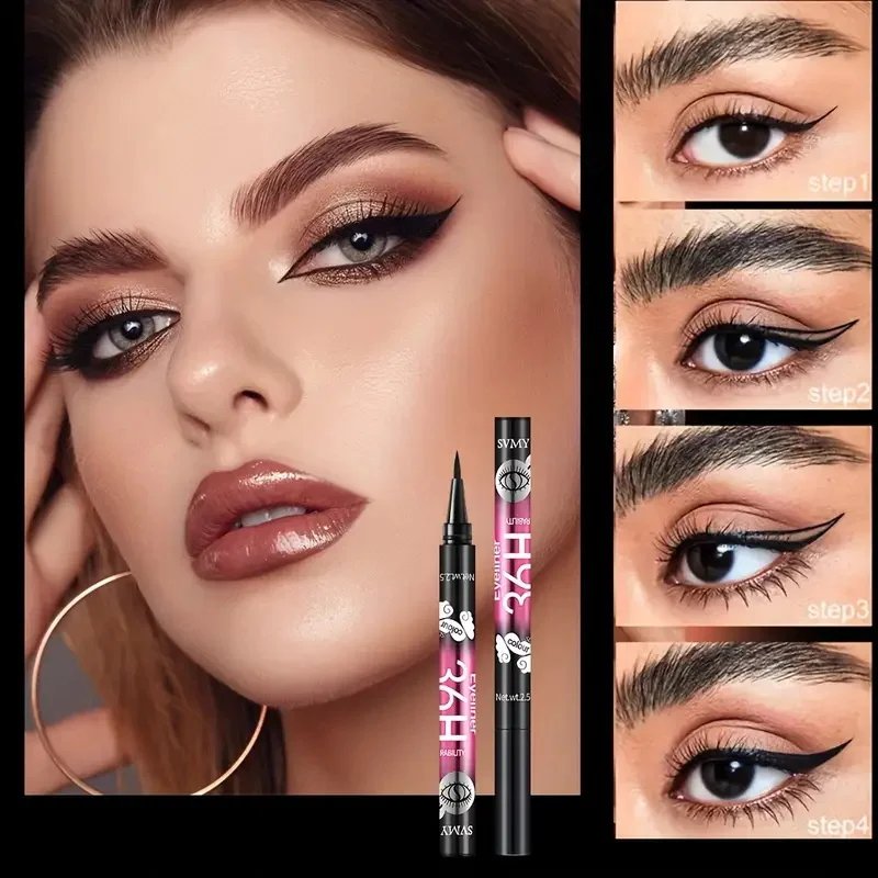Rocklon12 PCS Hot Make Up Ultimate Black Liquid Eyeliner Long-lasting Waterproof Eye Liner Pencil Pen Nice Makeup Cosmetic Beauty Tools