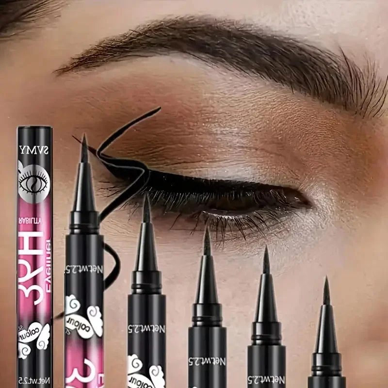 Rocklon12 PCS Hot Make Up Ultimate Black Liquid Eyeliner Long-lasting Waterproof Eye Liner Pencil Pen Nice Makeup Cosmetic Beauty Tools