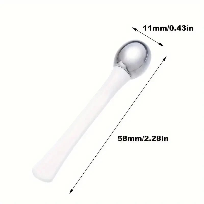 Rocklon 1pc Eye Roller Massage Stick Eye Cream Applicator Cosmetic Spatula Anti Wrinkle Facial Spoon Gold Alloy Face Thin Skin Care Tool