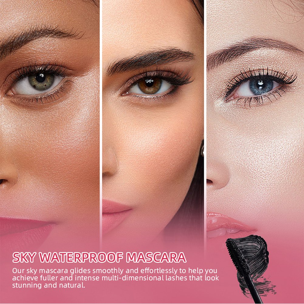 Rocklon Natural Curling Mascara Quick Dry Smudge-proof Eyelash Cream For Party