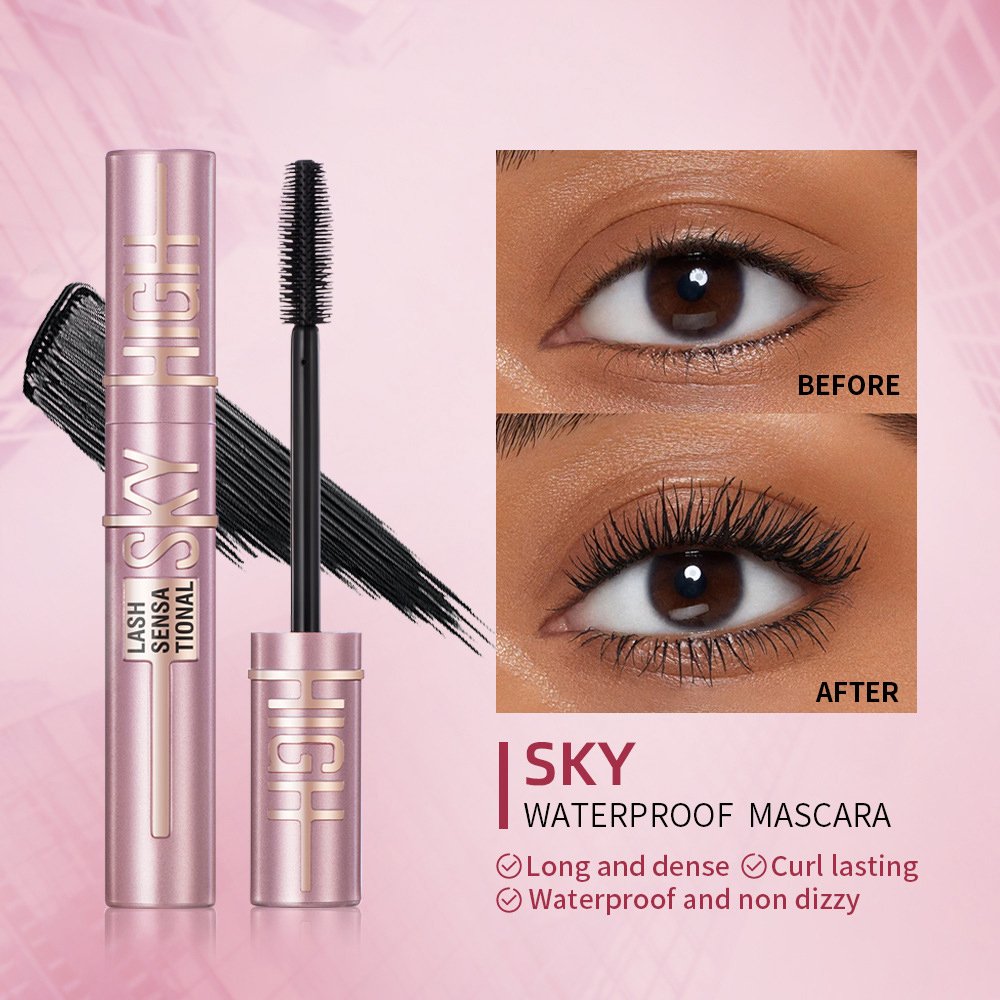 Rocklon Natural Curling Mascara Quick Dry Smudge-proof Eyelash Cream For Party