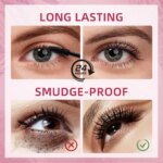 Rocklon Natural Curling Mascara Quick Dry Smudge-proof Eyelash Cream For Party - Image 3