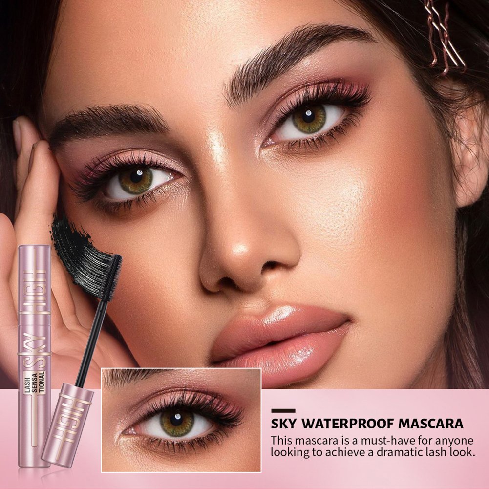 Rocklon Natural Curling Mascara Quick Dry Smudge-proof Eyelash Cream For Party