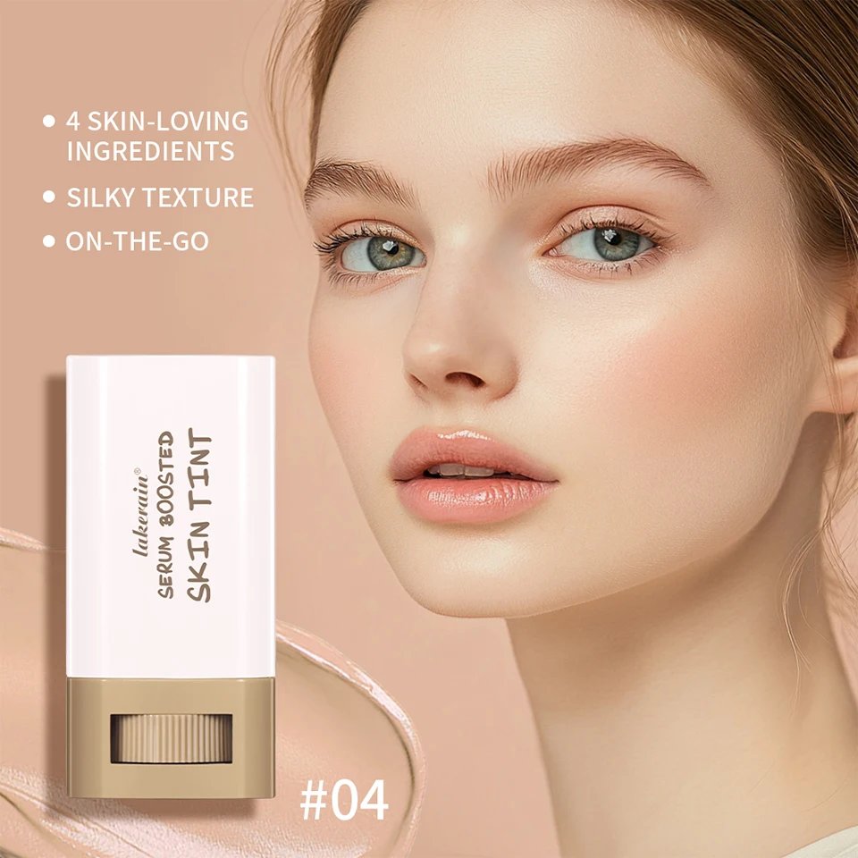 Rocklon Skin Tint Stick Waterproof Nourishing Solid Tinted Serum Foundation Skin Tint Balm Face Tinted Face Contour Stick Makeup