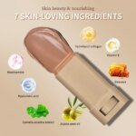 Rocklon Skin Tint Stick Waterproof Nourishing Solid Tinted Serum Foundation Skin Tint Balm Face Tinted Face Contour Stick Makeup - Image 6
