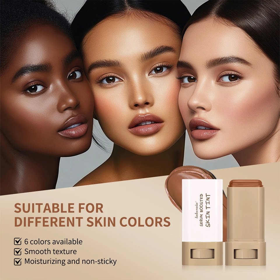 Rocklon Skin Tint Stick Waterproof Nourishing Solid Tinted Serum Foundation Skin Tint Balm Face Tinted Face Contour Stick Makeup