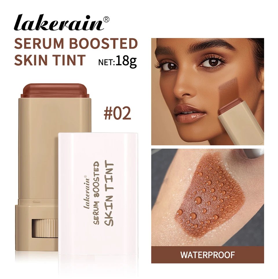 Rocklon Skin Tint Stick Waterproof Nourishing Solid Tinted Serum Foundation Skin Tint Balm Face Tinted Face Contour Stick Makeup