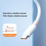 Rocklon 10A 120W Type C Fast Charging Cable Phone Charger USB C Data Cord For Huawei Mate 40 50 Honor Xiaomi Samsung Quick Charge Cable - Image 3