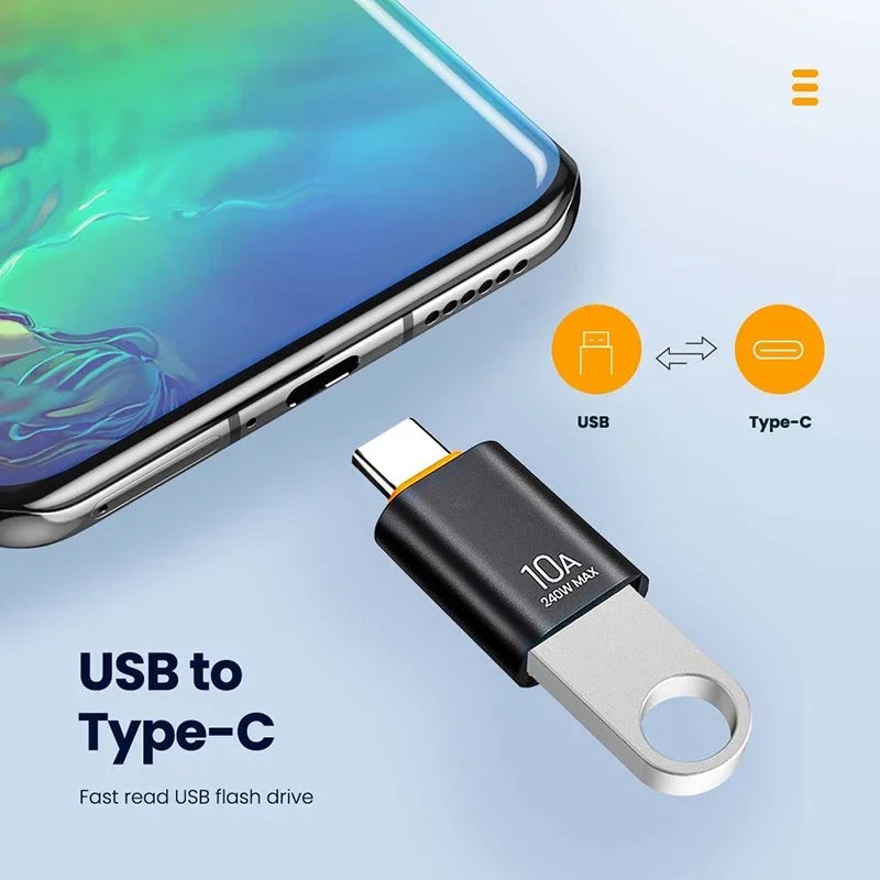 Rocklon USB 3.0 To Type C Adapter OTG Type C Male To USB Female Converter For Laptop Xiaomi Samsung USBC Adaptor usb a tipo c