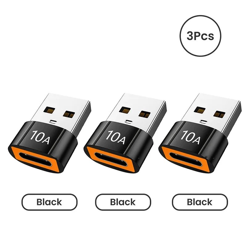3pcs black