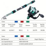 Rocklon Fishing Pole Set Full Kits With Telescopic Fishing Rod And Spinning Reel Baits Hooks Travel Pole Set - Image 2