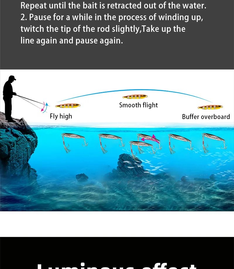 Rocklon Japen Metal Cast Jig Spoon 10/15/20/30/40/50g Shore Casting Jigging Fish Sea Bass Fishing Lure Artificial Bait Tackle