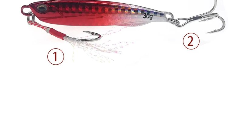 Rocklon Japen Metal Cast Jig Spoon 10/15/20/30/40/50g Shore Casting Jigging Fish Sea Bass Fishing Lure Artificial Bait Tackle