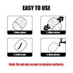 Rocklon Pet Hair Removal Tool Reusable Static Removal Gloves, Double-Sided Grooming Gloves for Pets, Removes Pet Fur Hair for Carpets - Image 5