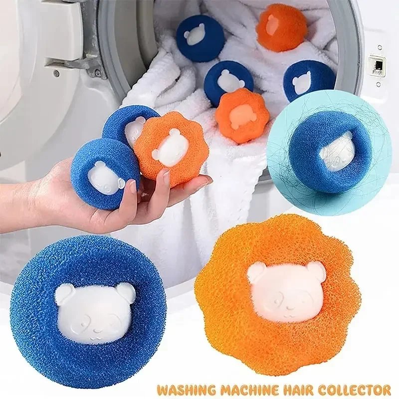 Rocklon 3-10pcs Pet Hair Remover Reusable Ball Laundry Washing Machine Filter Wool Sticker Cat Hair Remover Pet Fur Lint Catcher Home