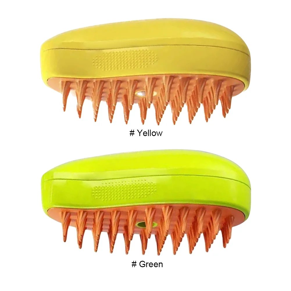 Rocklon Cat Dog Pet Spray Massage Brush 3 in 1 One Button Steam Spray Folding Rotatable Floating Hair Bath Hair Removal Brush Comb