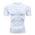 Rocklon Men's T Shirt Outdoor Training Fitness Gym Jogging Running Sweatshirt Bat/-Man Compression Shirts Tight Elastic Breathable - Image 2