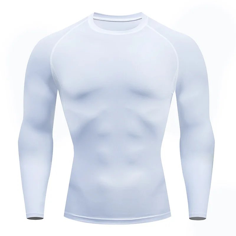 Rocklon Men's T Shirt Outdoor Training Fitness Gym Jogging Running Sweatshirt Bat/-Man Compression Shirts Tight Elastic Breathable