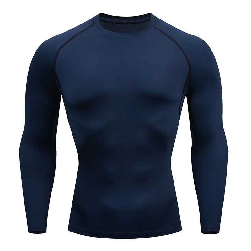Rocklon Men's T Shirt Outdoor Training Fitness Gym Jogging Running Sweatshirt Bat/-Man Compression Shirts Tight Elastic Breathable