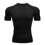 Rocklon Men's T Shirt Outdoor Training Fitness Gym Jogging Running Sweatshirt Bat/-Man Compression Shirts Tight Elastic Breathable