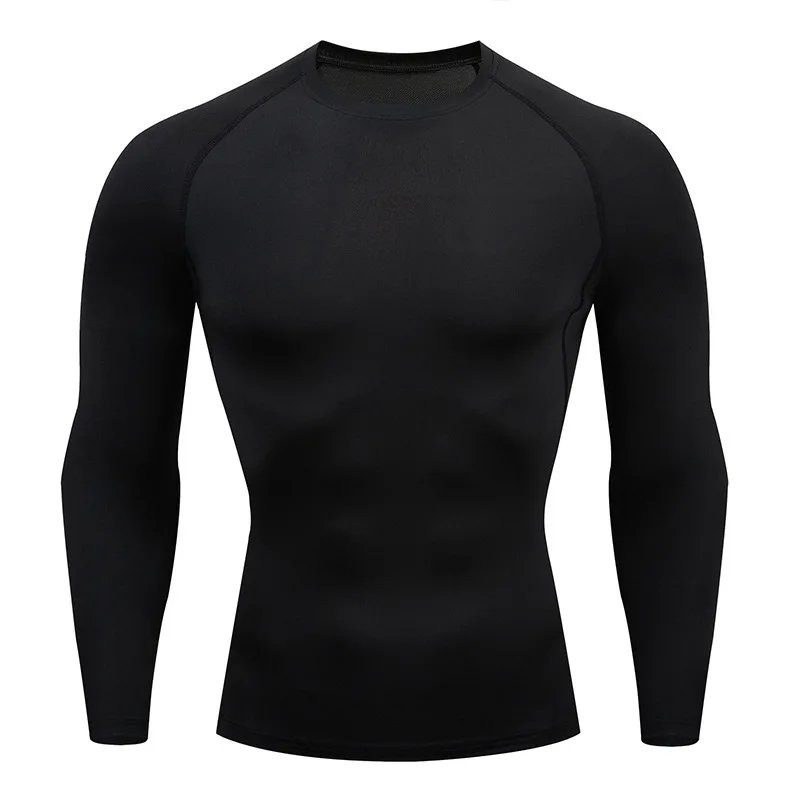 Rocklon Men's T Shirt Outdoor Training Fitness Gym Jogging Running Sweatshirt Bat/-Man Compression Shirts Tight Elastic Breathable
