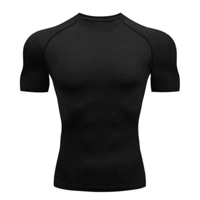 Rocklon Men's T Shirt Outdoor Training Fitness Gym Jogging Running Sweatshirt Bat/-Man Compression Shirts Tight Elastic Breathable