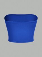 Rocklon 3 Women's strapless vest sleeveless crop top lady's flat mouthed navel wrapped chest top ﻿party outfit strapless vest clothing - Image 5