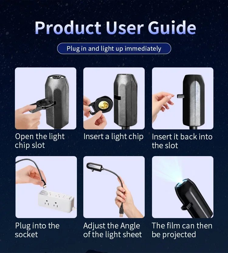 USB Projector Light Halloween Moon Lamp Christmas Holiday Night Light Rotatable Scenes Projector for Wall Ceiling Decor Lighting