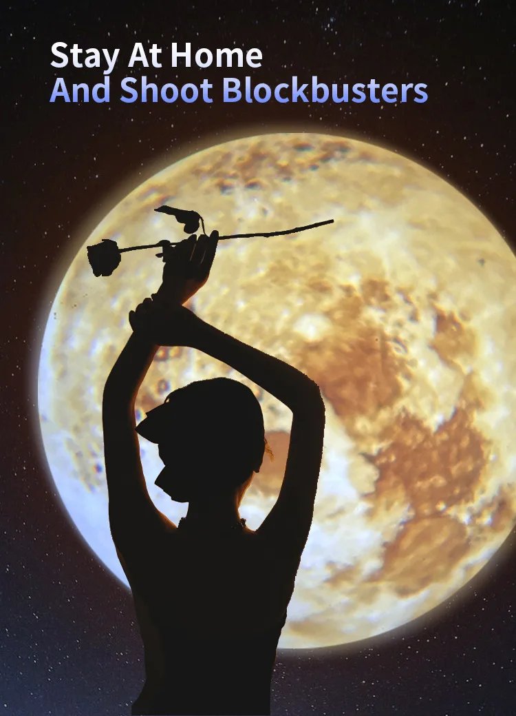 USB Projector Light Halloween Moon Lamp Christmas Holiday Night Light Rotatable Scenes Projector for Wall Ceiling Decor Lighting