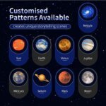 USB Projector Light Halloween Moon Lamp Christmas Holiday Night Light Rotatable Scenes Projector for Wall Ceiling Decor Lighting - Image 2