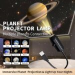 USB Projector Light Halloween Moon Lamp Christmas Holiday Night Light Rotatable Scenes Projector for Wall Ceiling Decor Lighting