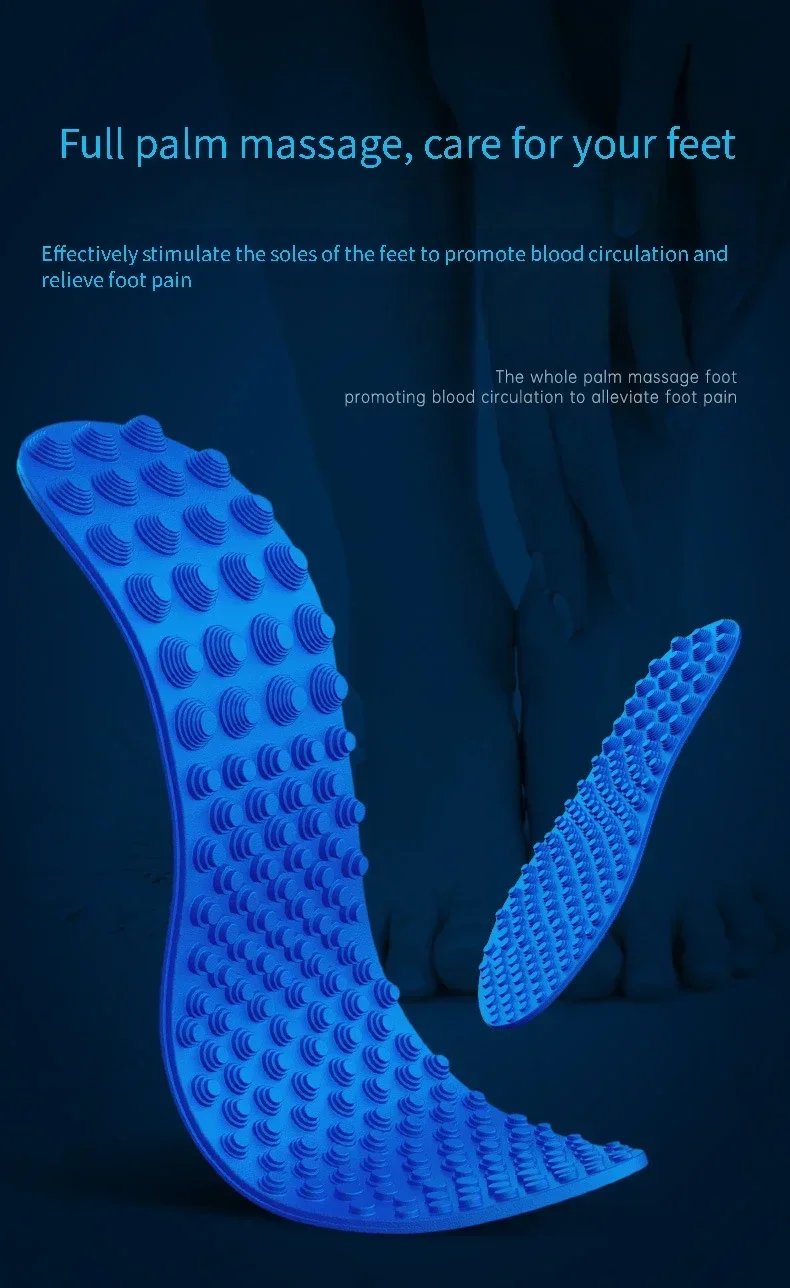 1 Pair Finger Pressure Board Massage Insole Relieve Foot Fatigue Shoes Insoles Men Woman Shoe Pads Soft Sports Casual Shoes Pad