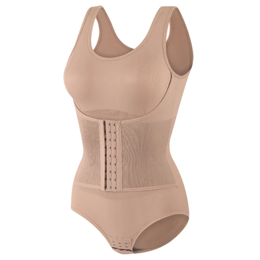 Women Bodysuit Shapewear Belly Trimmer Belts Tummy Control Body Shaper Waist Trainer Bandage Slimming Waist Cincher Vest Corset
